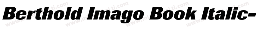 Berthold Imago Book Italic字体转换